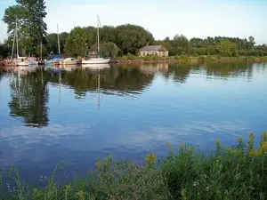 The Ontonagon River just above its mouth at Lake Superior in Ontonagon. Tim Kiser/Malepheasant on Wikimedia