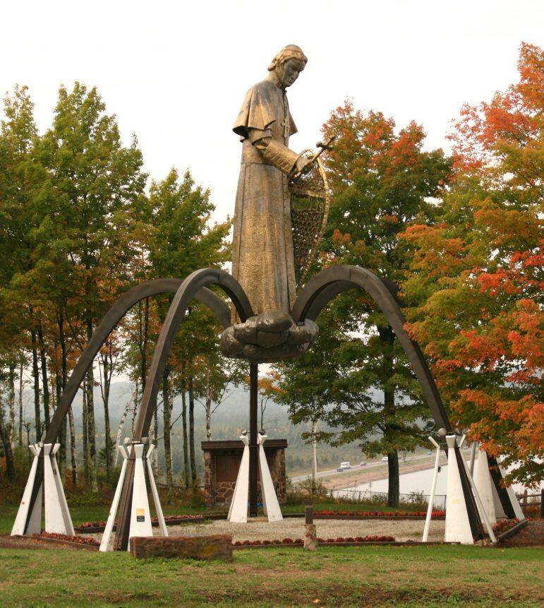 Bishop Baraga Statue in Baraga County, Michigan