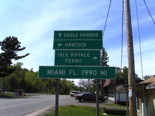 Copper Harbor Miami Sign