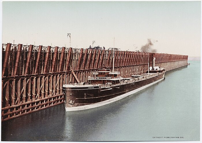 Escanaba Ore Docks circa 1897-1924