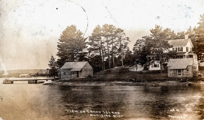 Williams Landing Fur Trading Post on Grand Island near Munising, circa 1940s