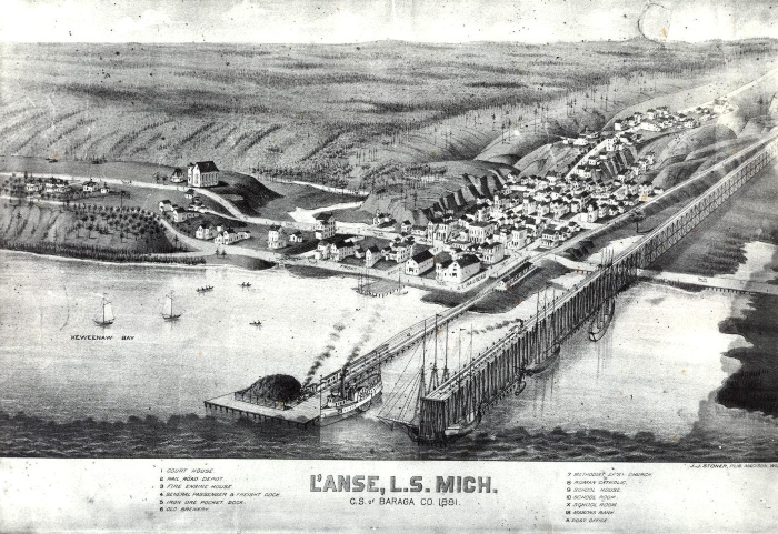 L'Anse Historic Aerial View