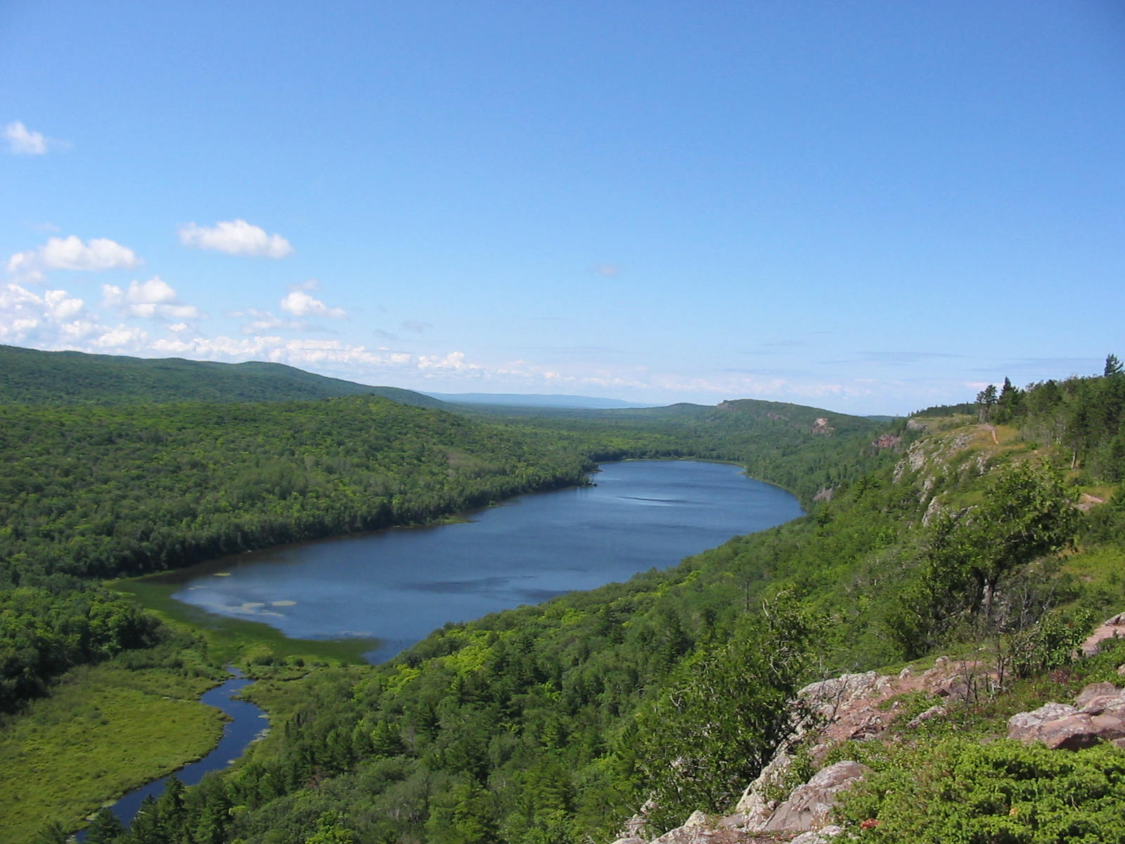 Lake of the Clouds in the Porcupine Mountains