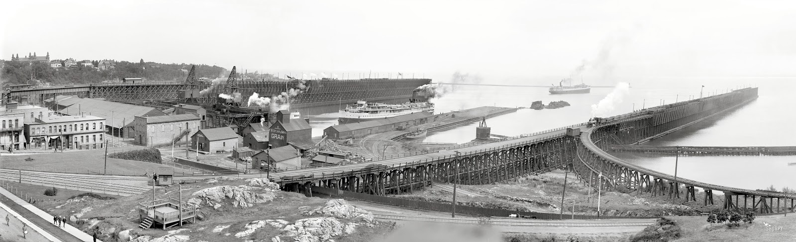 Marquette Harbor Ore Dock Panorama