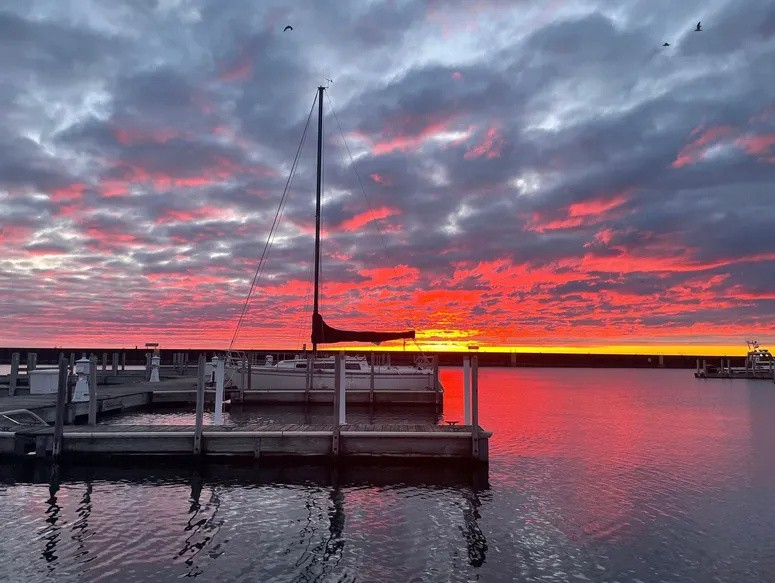Menominee Marina at Sunset