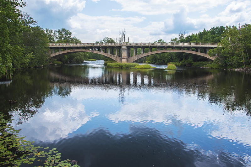 Paint River Bridge in Crystal Falls, Michigan