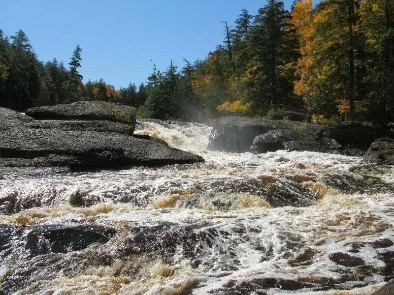 Sandstone Falls near Ironwood, Michigan