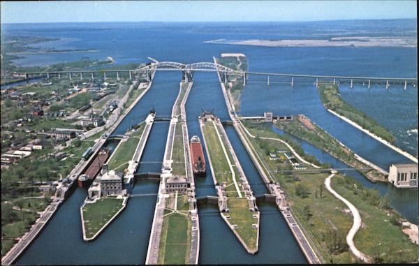 Soo Locks in Sault Ste. Marie